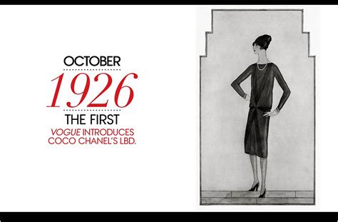 coco chanel little black dress original 1926|little black dress vogue 1926.